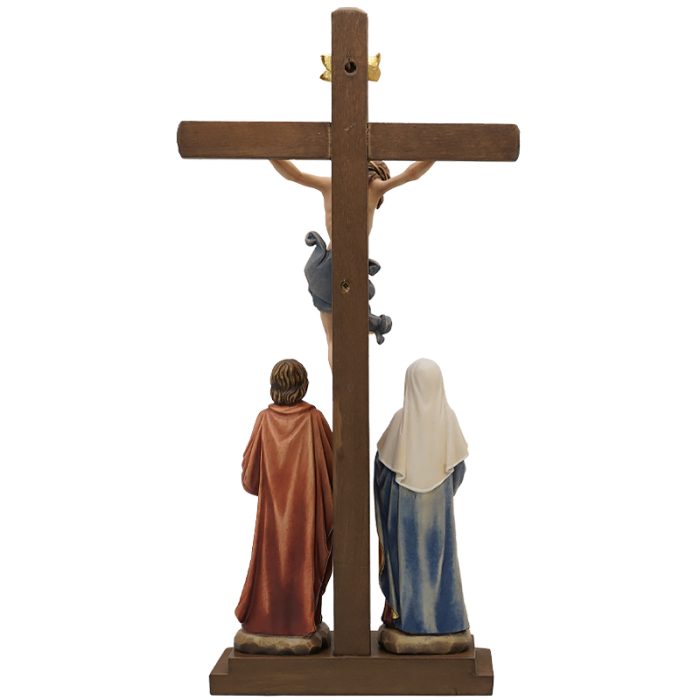 【现货】木雕 十字架与两位爱徒15/33cm Catholic religious art