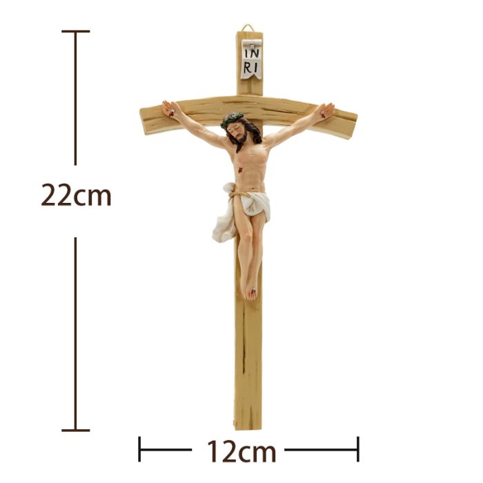 十字架树脂圣像 22x12cm Catholic religious art