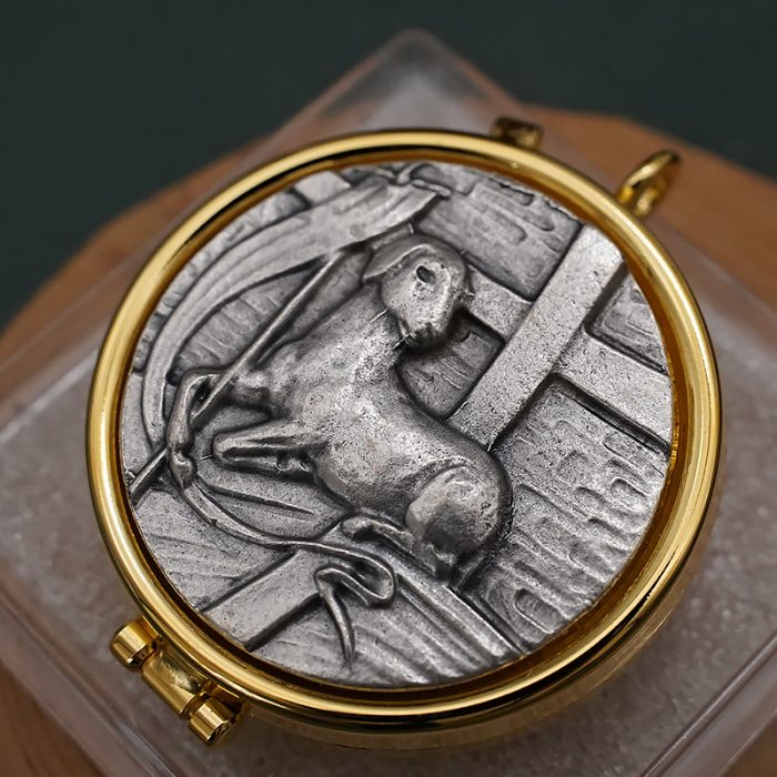 【现货】便携圣体盒-羔羊图案-直径5cm Catholic religious art