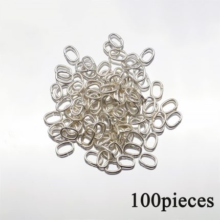 开口环-椭圆形-开口环 0.7X4X6MM 银色（100个）