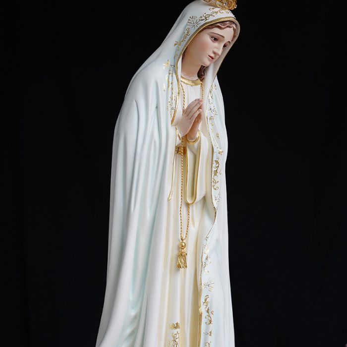 【现货】葡萄牙木雕-法蒂玛圣母-带珊瑚-60厘米 Catholic religious art