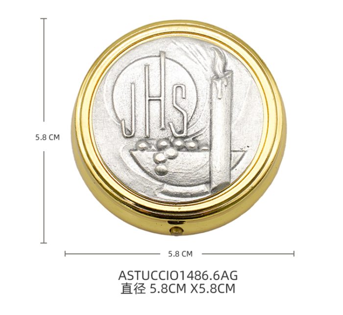 【现货】便携圣体盒- 圣体蜡烛-直径6cm Catholic religious art