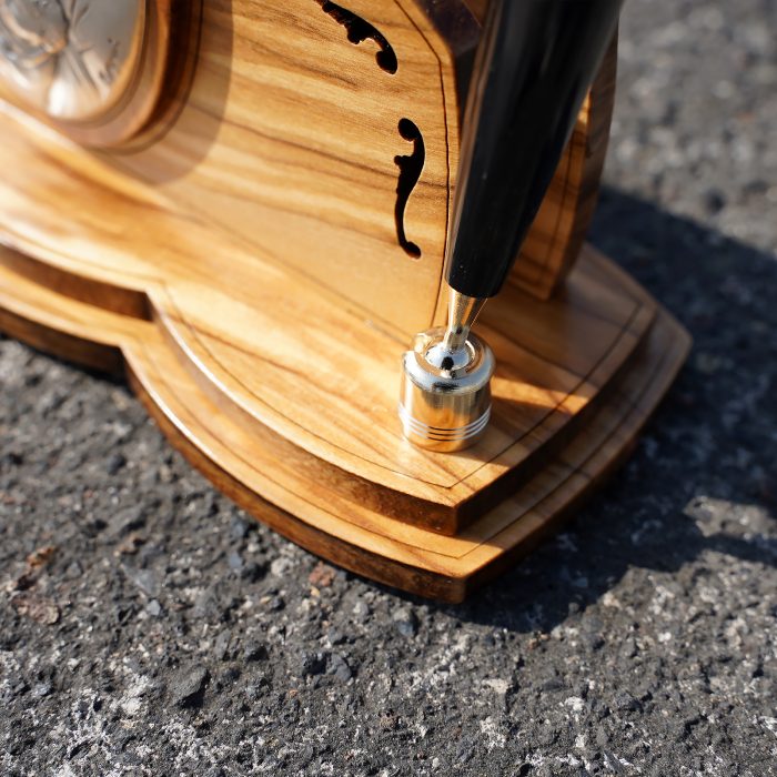 信封托带笔 橄榄木制 银制 11x18cm 笔17cm Catholic religious art