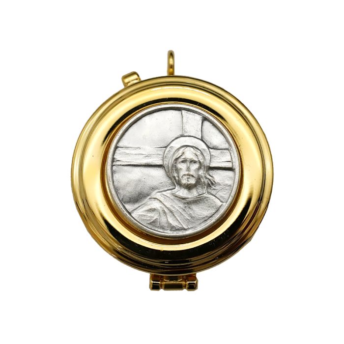 【现货】便携圣体盒- "试观此人"图案-直径5cm Catholic religious art