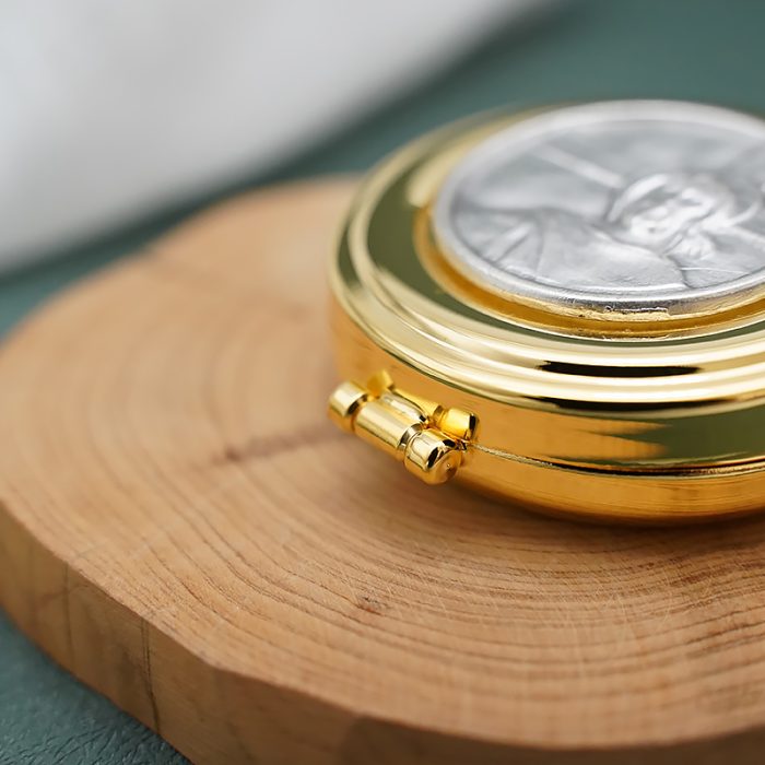 【现货】便携圣体盒- "试观此人"图案-直径5cm Catholic religious art