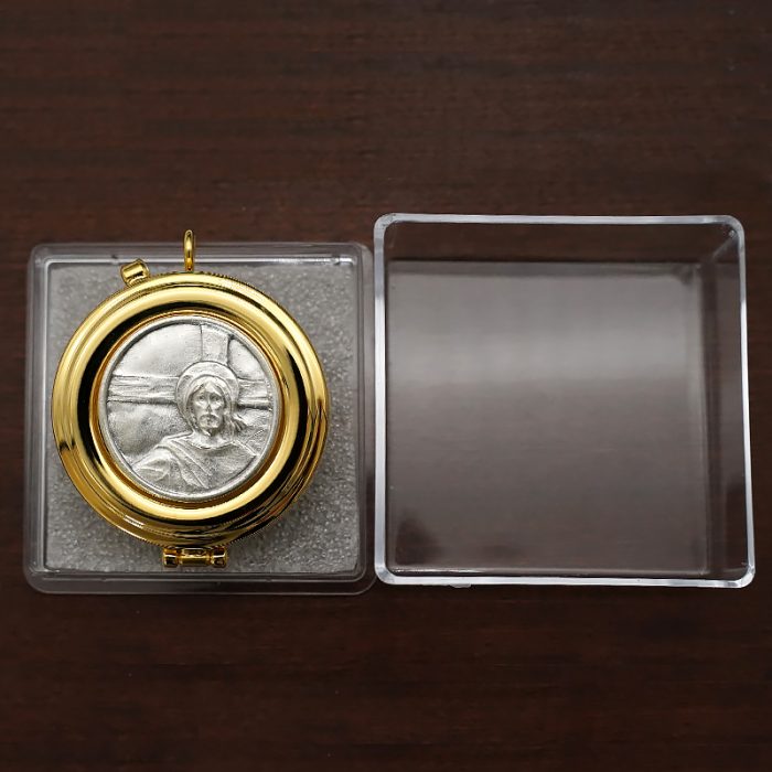 【现货】便携圣体盒- "试观此人"图案-直径5cm Catholic religious art