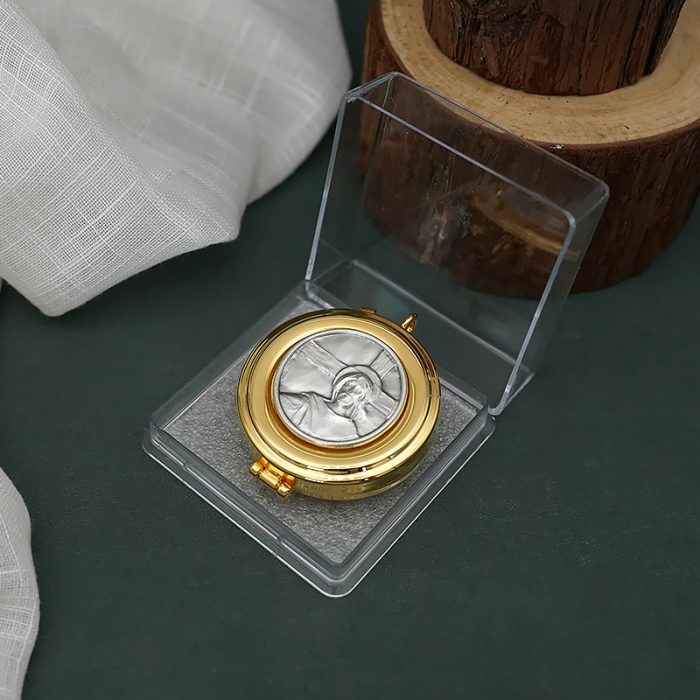 【现货】便携圣体盒- "试观此人"图案-直径5cm Catholic religious art