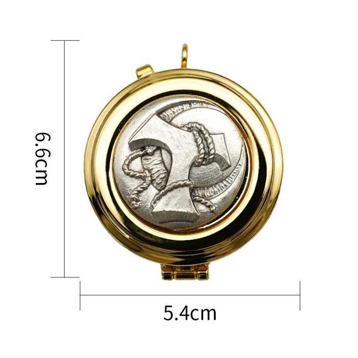 【现货】便携圣体盒- TAU符号-直径5cm Catholic religious art