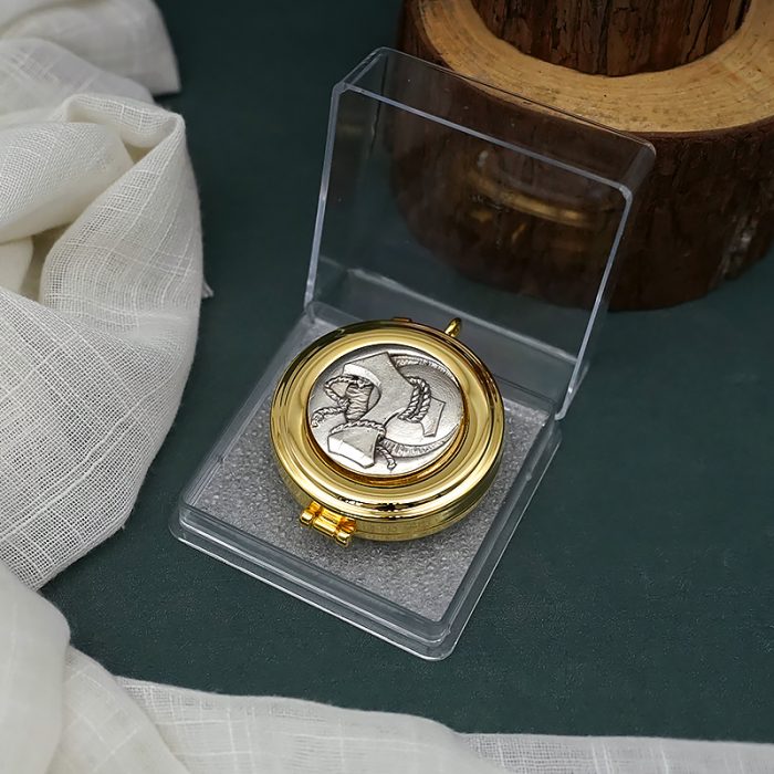 【现货】便携圣体盒- TAU符号-直径5cm Catholic religious art