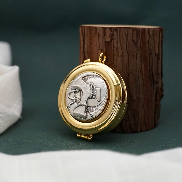 【现货】便携圣体盒- TAU符号-直径5cm Catholic religious art