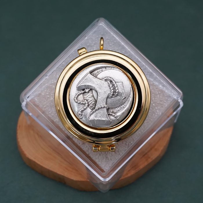 【现货】便携圣体盒- TAU符号-直径5cm Catholic religious art