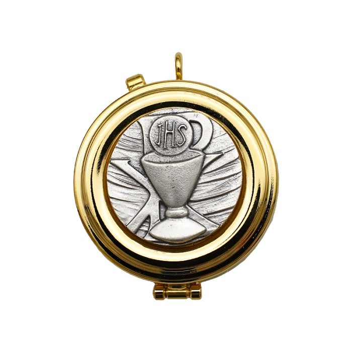 【现货】便携圣体盒-圣爵和平符号-直径5cm Catholic religious art