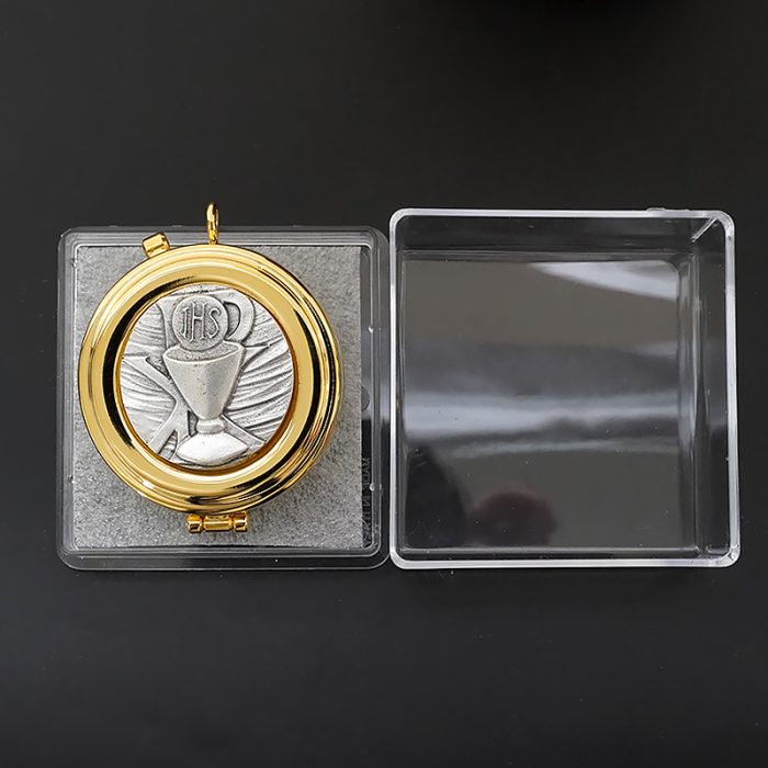 【现货】便携圣体盒-圣爵和平符号-直径5cm Catholic religious art