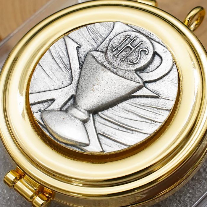 【现货】便携圣体盒-圣爵和平符号-直径5cm Catholic religious art