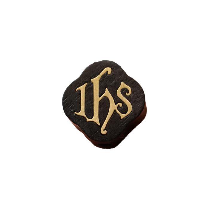 DIY双通-JHS-十字架-黄铜嵌木-黑檀木-1.2cm Catholic religious art