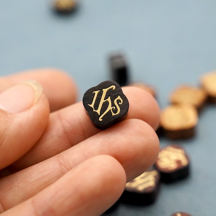 DIY双通-JHS-十字架-黄铜嵌木-黑檀木-1.2cm Catholic religious art