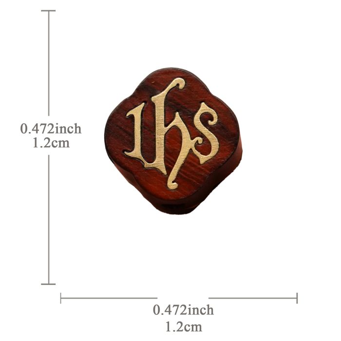 DIY双通-JHS-十字架-黄铜嵌木-紫檀木-1.2cm Catholic religious art