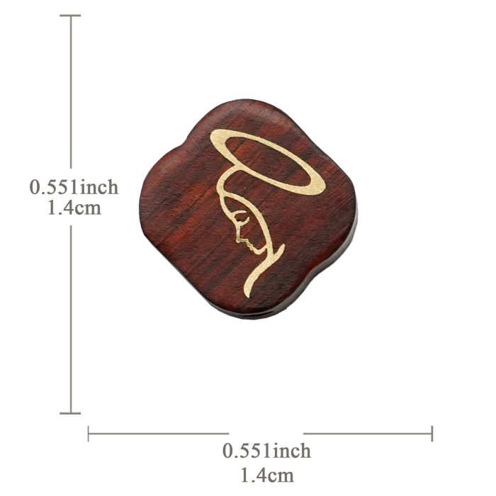 DIY双通-圣母-黄铜嵌木-紫檀木-1.4cm Catholic religious art