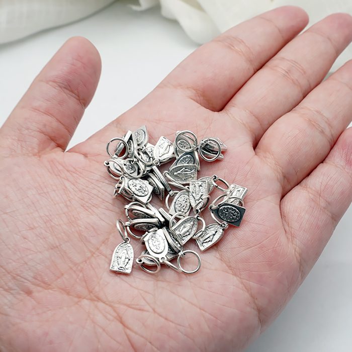 DIY小吊牌-显灵圣母-锌合金-0.9cm Catholic religious art