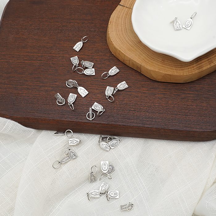 DIY小吊牌-显灵圣母-锌合金-0.9cm Catholic religious art