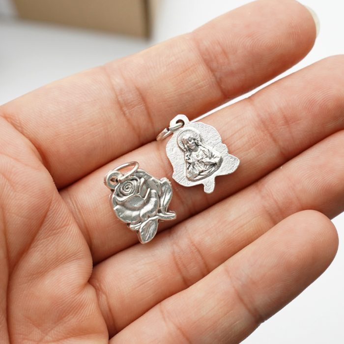 DIY小吊牌-耶稣圣心-锌合金-1.5cm Catholic religious art