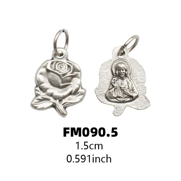 DIY小吊牌-耶稣圣心-锌合金-1.5cm Catholic religious art