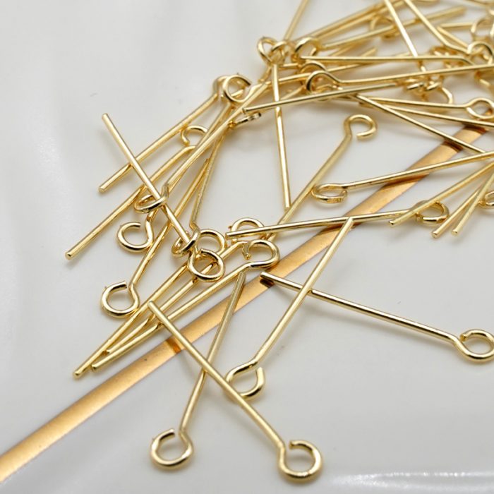 DIY配件-金色九字针-不锈钢镀金-10克 Catholic religious art