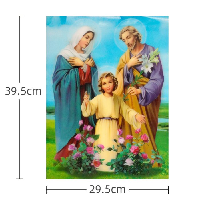 3D立体画圣像24种39.5x29.5厘米 Catholic religious art