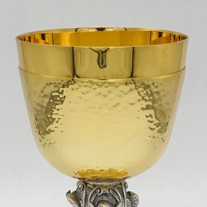 【现货】圣爵21.5厘米圣爵铜镀24k金 Catholic religious art