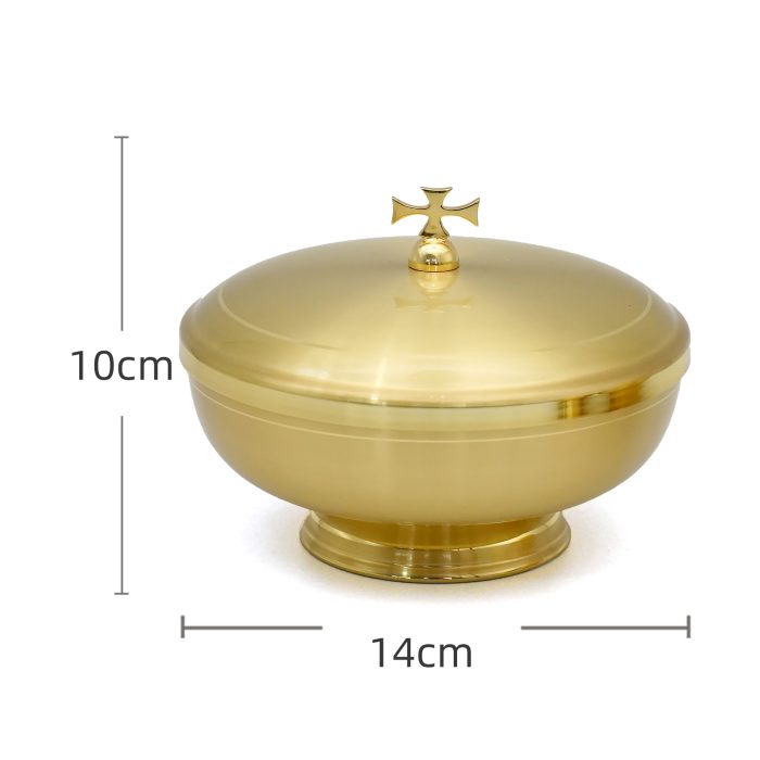 【现货】圣体盒带盖-14厘米直径 Catholic religious art