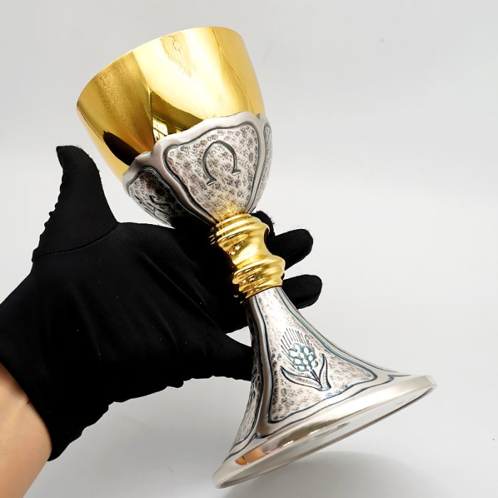 【现货】圣爵-葡标记-錾刻-高21cm-直径12cm Catholic religious art