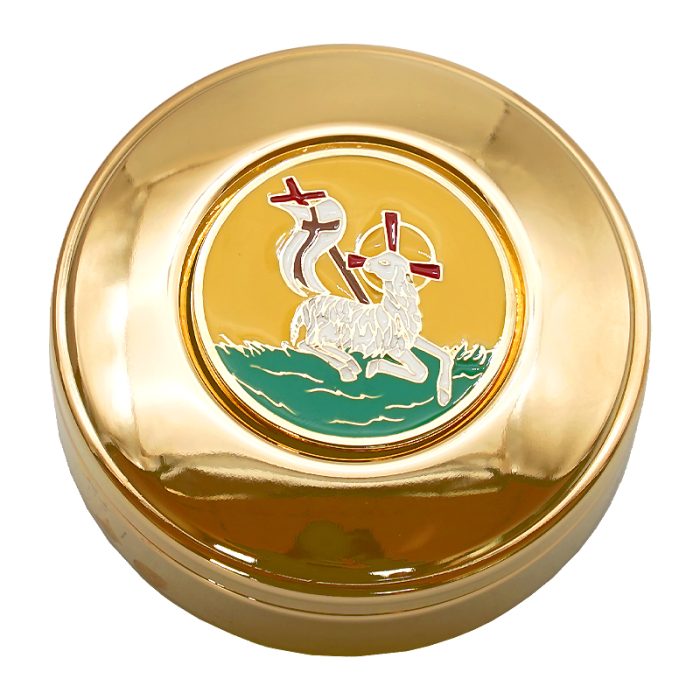 【现货】圣体盒- 羔羊-8x8cm Catholic religious art