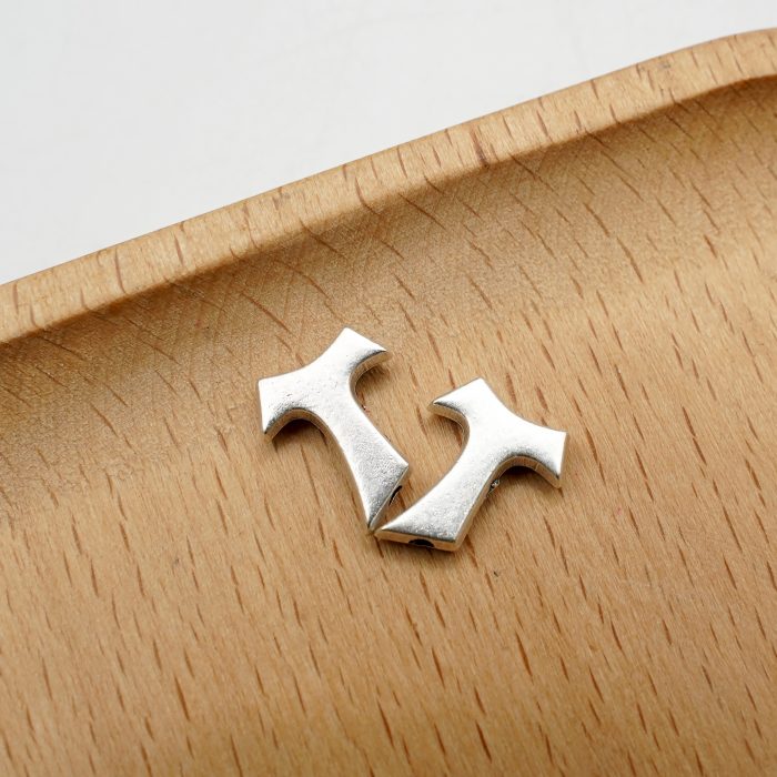 DIY双通-TAU十字架-方济各-锌合金-1.4cm Catholic religious art