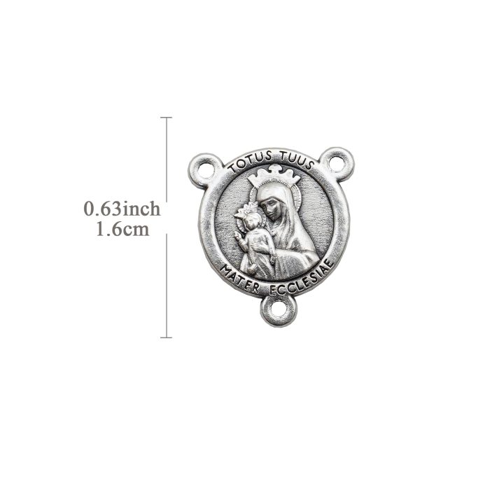 DIY三通-教会之母（Totus Tuus）-彩色-禧年-1.6cm Catholic religious art