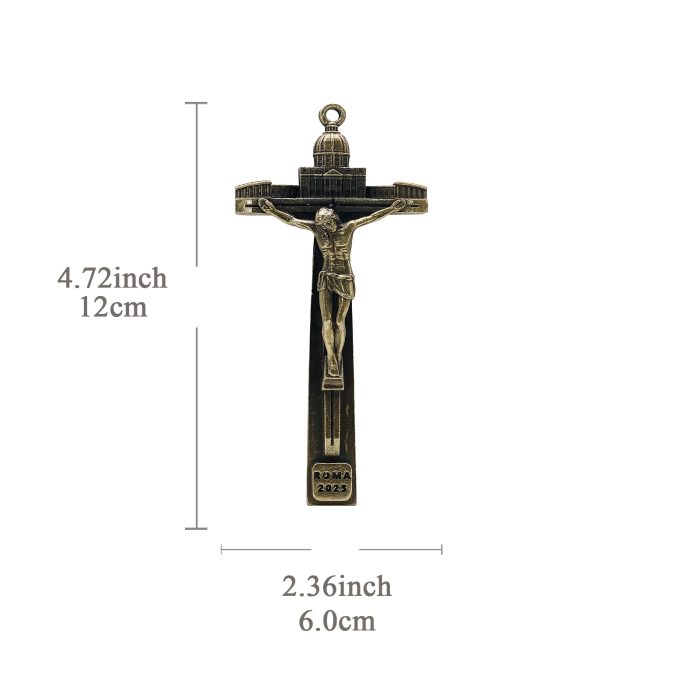 挂件-禧年十字架-圣伯多禄-12X6cm Catholic religious art
