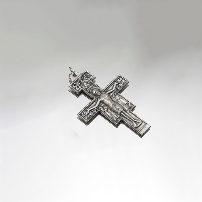 DIY十字架 圣达勉 锌合金 5.8x4.2cm Catholic religious art