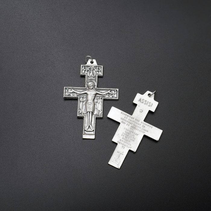 DIY十字架 圣达勉 锌合金 5.8x4.2cm Catholic religious art