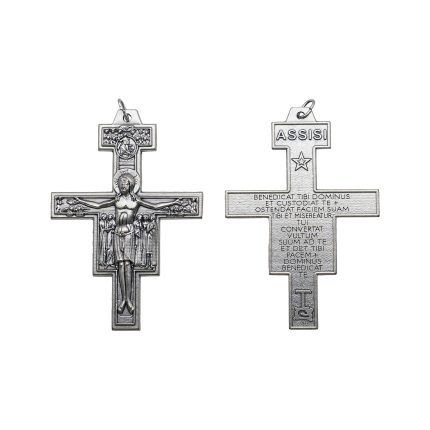 DIY十字架-圣达勉-锌合金-6.9x5.1cm