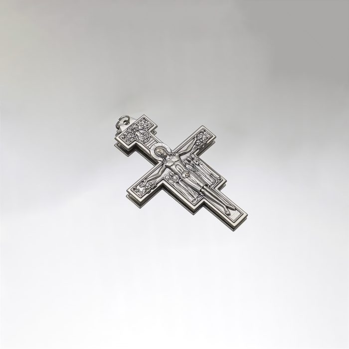 DIY十字架-圣达勉-锌合金-6.9x5.1cm Catholic religious art