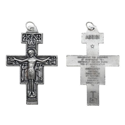 DIY十字架-圣达勉-锌合金-8.3x6.0cm