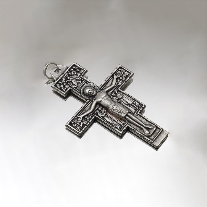 DIY十字架-圣达勉-锌合金-8.3x6.0cm Catholic religious art