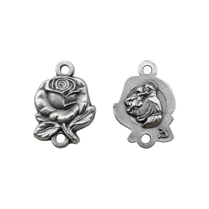 DIY双通-玫瑰花天主经-安东尼-1.4cm Catholic religious art