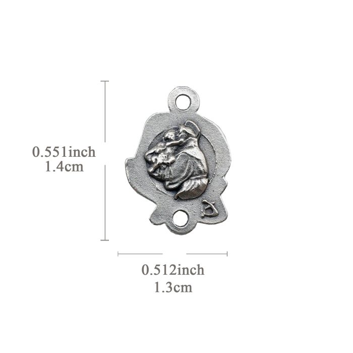 DIY双通-玫瑰花天主经-安东尼-1.4cm Catholic religious art