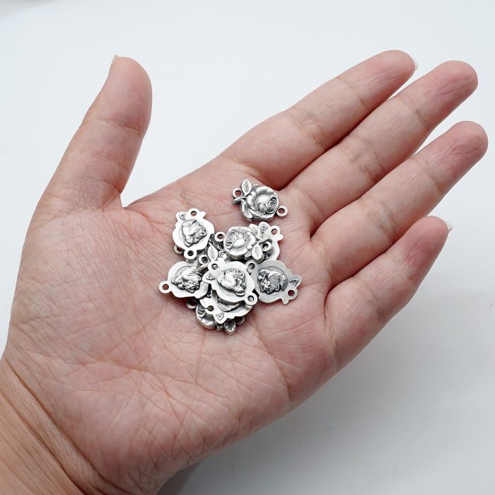 DIY双通-玫瑰花天主经-安东尼-1.4cm Catholic religious art