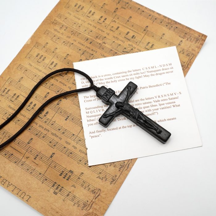 项链十字架-经典圆角款-黑檀木-6cm，绳长约70cm Catholic religious art
