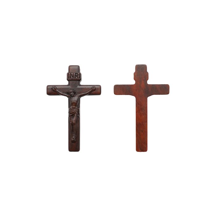 DIY十字架-经典圆角款-紫檀木-4.5/5.0/6.0cm Catholic religious art