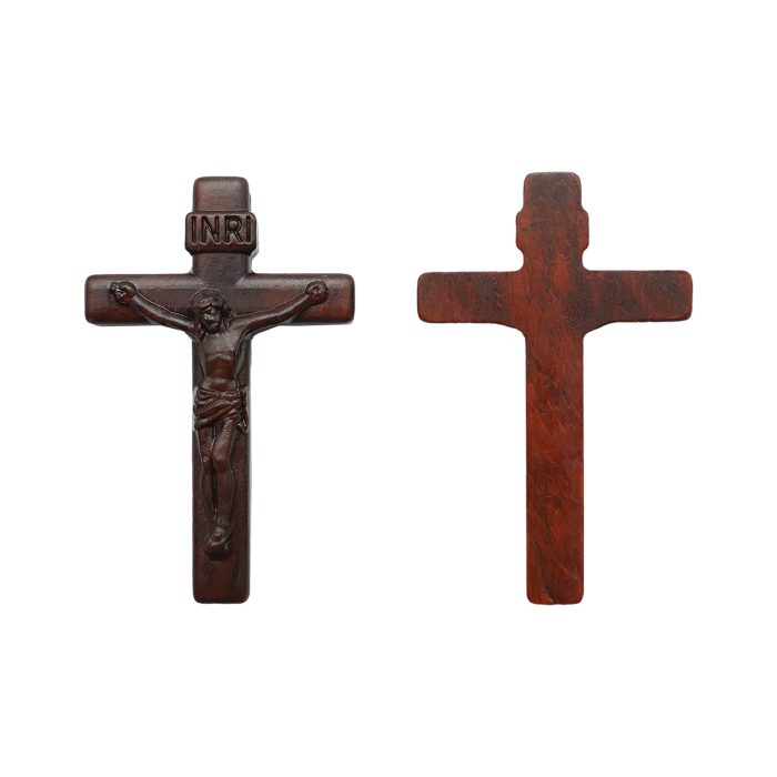 DIY十字架-经典圆角款-紫檀木-4.5/5.0/6.0cm Catholic religious art