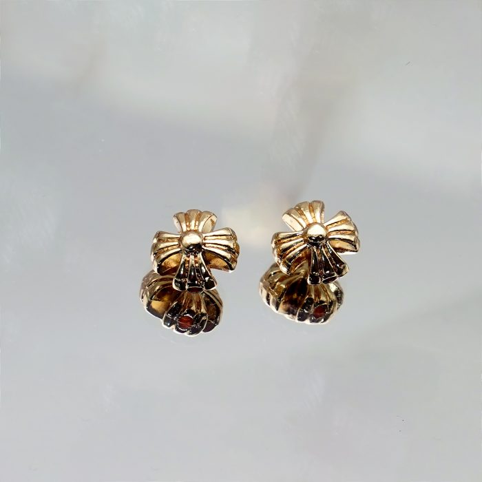 DIY双通-十字架-圆弧-不锈钢金色-0.95cm Catholic religious art