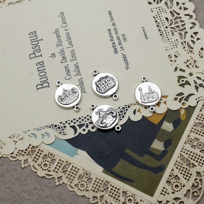 DIY套装-四大殿-圆形-锌合金-1.4cm Catholic religious art