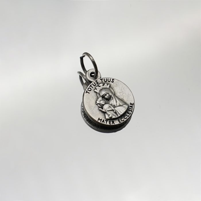圣牌 - 教会之母（Totus Tuus） -禧年-银色-1.3cm Catholic religious art